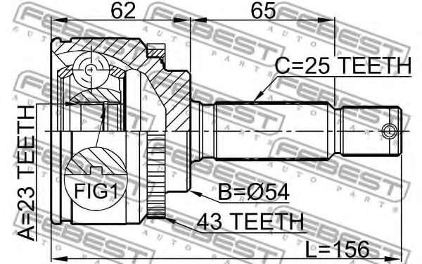 MITSUBISHI MR377296 Joint, drive shaft
